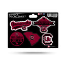 South Carolina University 5 Piece Decal Sheet