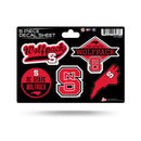 North Carolina State 5 Piece Decal Sheet