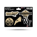 Wake Forest 5 Piece Decal Sheet