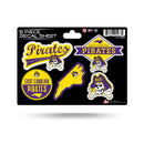 East Carolina 5 Piece Decal Sheet