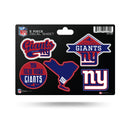 Giants - NY 5-Pc Sticker Sheet