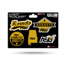Alabama State 5 Piece Decal Sheet