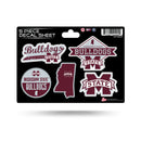 Mississippi State 5-Pc Sticker Sheet
