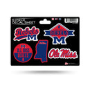 Mississippi University 5-Pc Sticker Sheet