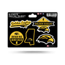Southern Miss 5 Piece Decal Sheet