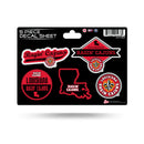 Louisiana Lafayette 5 Piece Decal Sheet