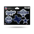 Cowboys 5-Pc Sticker Sheet
