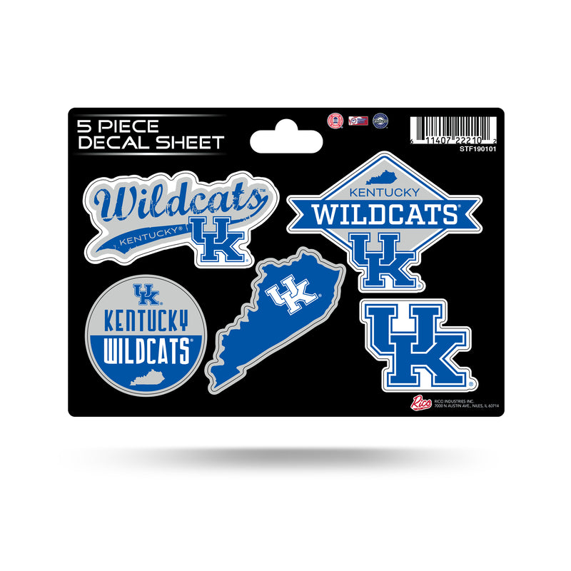 Kentucky University 5-Pc Sticker Sheet