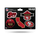 49'ers 5-Pc Sticker Sheet
