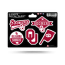 Oklahoma University 5-Pc Sticker Sheet
