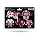 Texas A&M 5-Pc Sticker Sheet