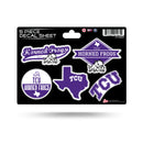 TCU 5 Piece Decal Sheet