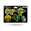 Baylor 5 Piece Decal Sheet