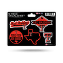 Texas Tech 5 Piece Decal Sheet