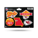 Chiefs 5-Pc Sticker Sheet