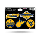 West Virginia University 5-Pc Sticker Sheet