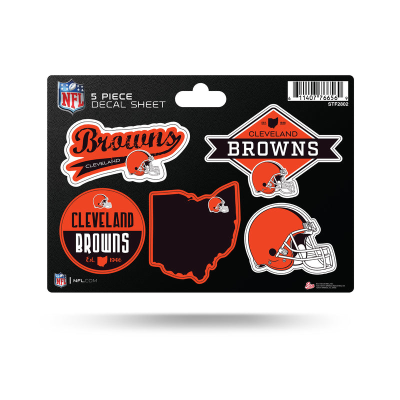 Cleveland Browns 5-Piece Sticker Sheet