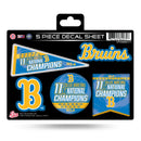 UCLA 11 Time College Basketball Champs 5-Pc Decal Sheet