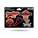 Virginia University 5-Pc Sticker Sheet
