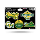 George Mason Patriots 5 Piece Decal Sheet