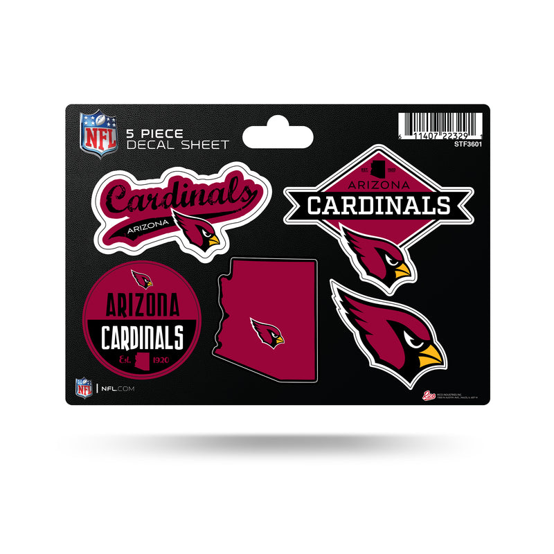 Cardinals - Az 5-Pc Sticker Sheet