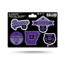 Central Arkansas 5 Piece Decal Sheet