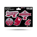 Washington State University 5 Piece Decal Sheet