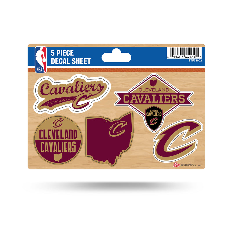 Cavaliers 5-Pc Sticker Sheet