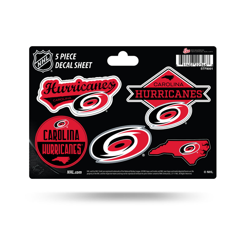 Hurricanes  5-Pc Sticker Sheet