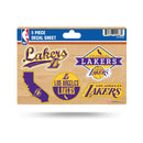 Lakers 5-Pc Sticker Sheet
