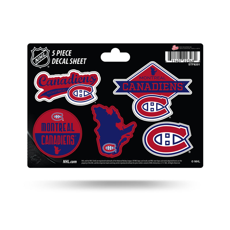 Canadiens  5-Pc Sticker Sheet