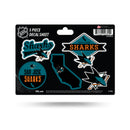 Sharks  5-Pc Sticker Sheet