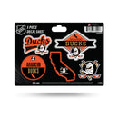 Anaheim Ducks 5-Piece Decal Sheet