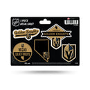 Golden Knights  5-Pc Sticker Sheet