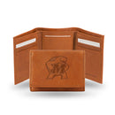 NCAA Maryland Terrapins Brown Embossed Genuine Leather Tri-Fold Wallet By Rico Industries
