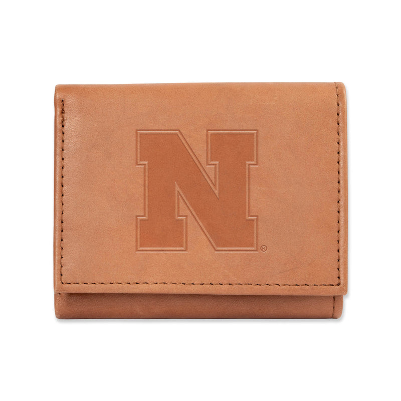Nebraska Embossed Leather Trifold