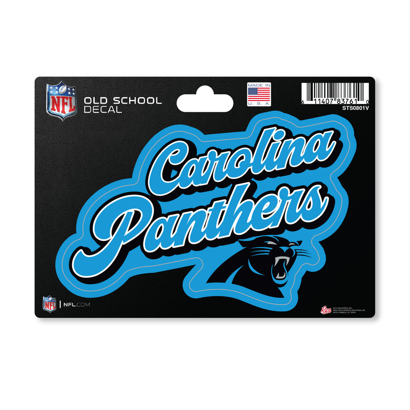 Carolina Panthers 4 X 6" Vintage Decal