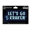 Seattle Kraken 4 X 6" Sketch Decal