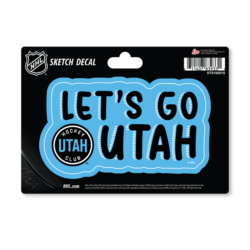 Utah Hockey Club 4 X 6" Sketch Decal
