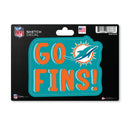 Miami Dolphins 4 X 6" Sketch Decal