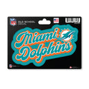 Miami Dolphins 4 X 6" Vintage Decal