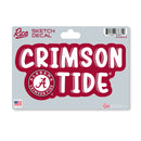 Alabama Crimson Tide 4 X 6" Sketch Decal
