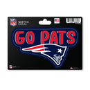 New England Patriots 4 X 6" Sketch Decal