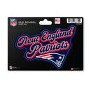 New England Patriots 4 X 6" Vintage Decal