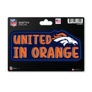 Denver Broncos 4 X 6" Sketch Decal