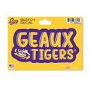 LSU Tigers 4 X 6" Sketch Decal