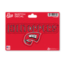 Western Kentucky 4 X 6 Inch Sketch Decal
