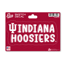 Indiana Hoosiers 4 X 6" Sketch Decal