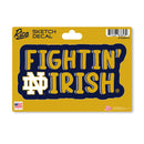 Notre Dame Fighting Irish 4 X 6" Sketch Decal