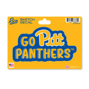 Pitt Panthers 4 X 6" Sketch Decal